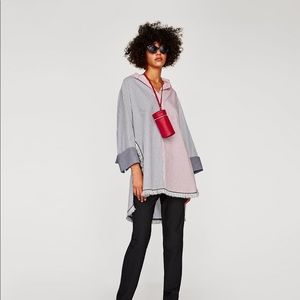 NEW! Stripped tunic with fringe detail